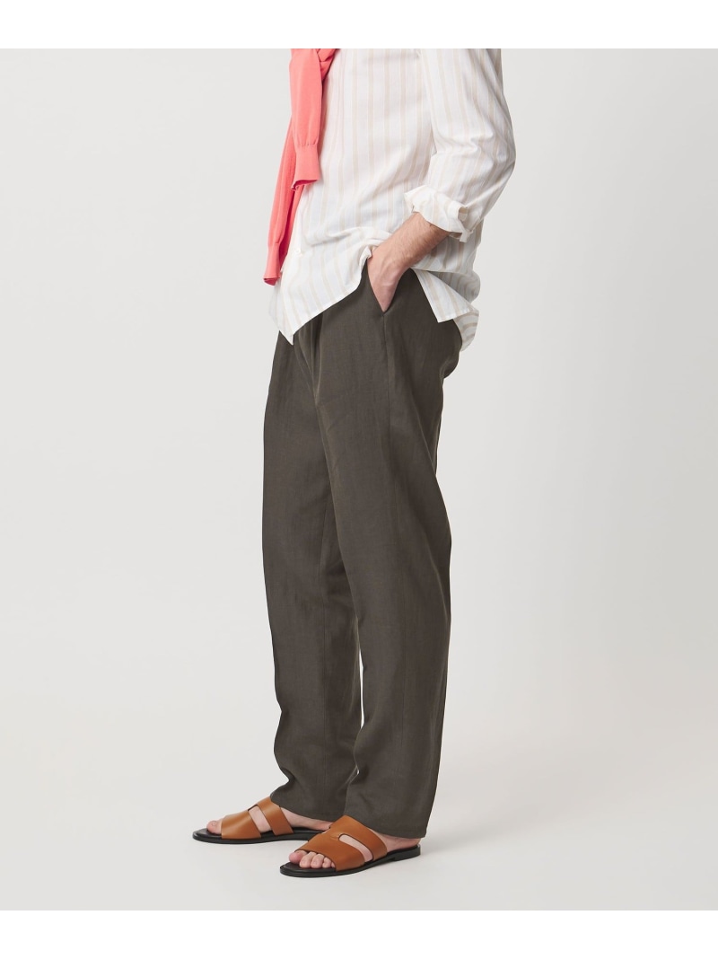 ＜BERWICH＞SAKE/1プリーツ イージー スラックス UNITED ARROWS ユナイテッドアローズ パンツ スラックス・ドレスパンツ ネイビー ブラウン ホワイト【送料無料】[ Fashion]