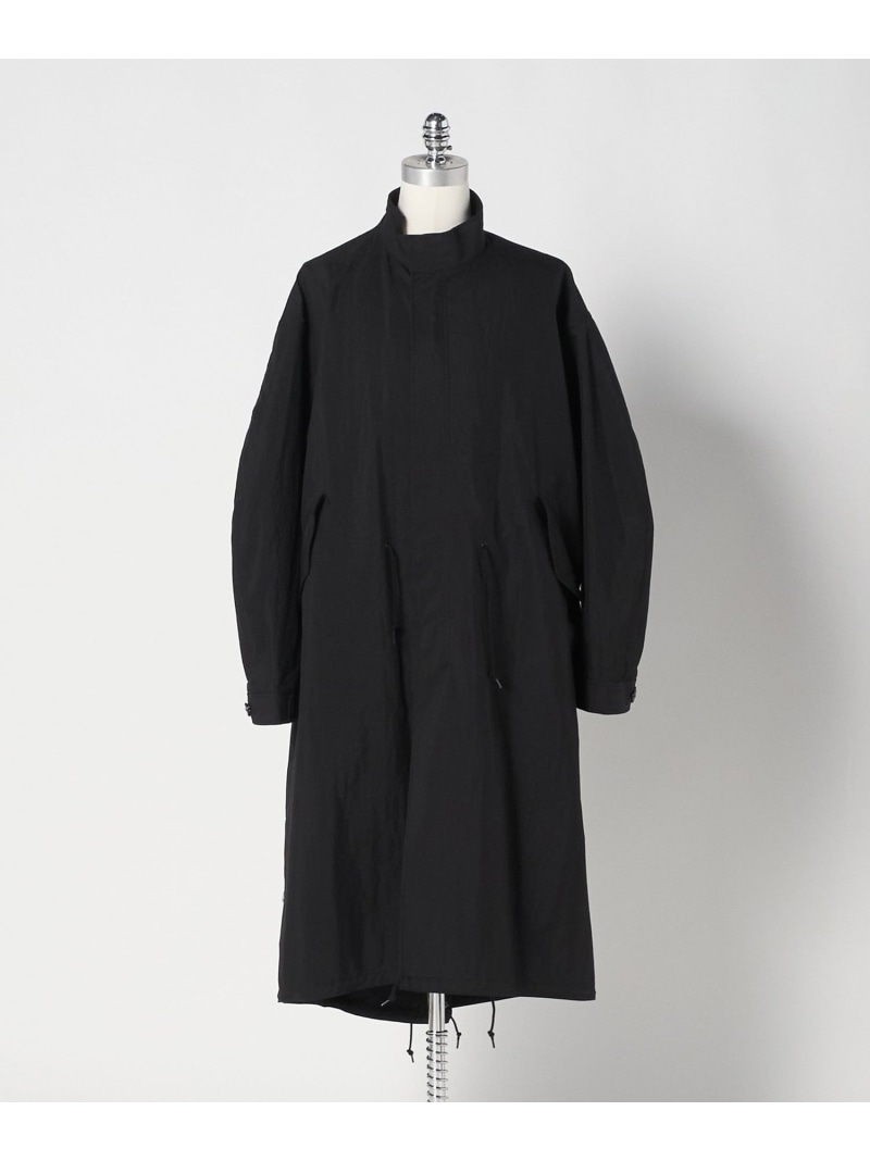 ＜LOEFF＞オックス ミリタリー 照明ランプ色つや 厚地の外套 LOEFF ユナイテッドアローズ ジャケット・アウター 余分の物のジャケット・アウター 黒いこと【貨物輸送無料】[ Fashion]