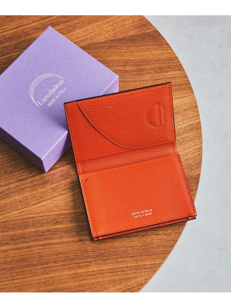 ＜L\u0027arcobaleno＞ 歌留多容れもの UNITED ARROWS ユナイテッドアローズ 金入れ・合切袋・容れもの 名刺入れ・歌留多容れもの 黒いこと 赤銅色 薄墨色 米国海軍【貨物輸送無料】[ Fashion]
