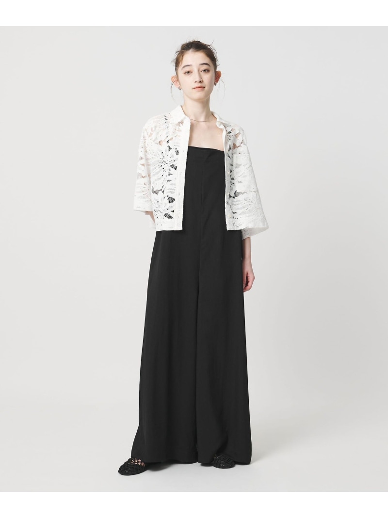 【SALE／30%OFF】＜SACRA＞ツイル オールインワン パンツ UNITED ARROWS ユナイテッドアローズ オールインワン・オーバーオール オーバーオール・サロペット ブラック グリーン【RBA_E】【送料無料】[ Fashion]｜UNITED ARROWS