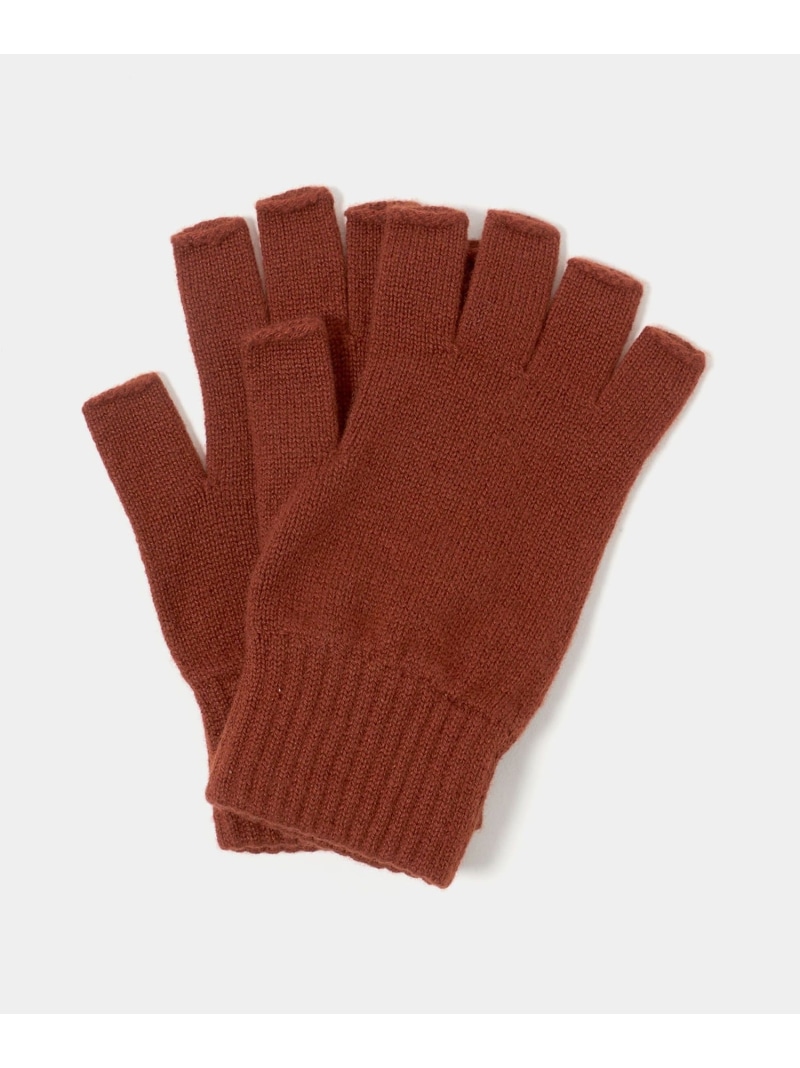 ジョンストンズ カシミヤ フィンガーレスグローブ オッター 新品国内