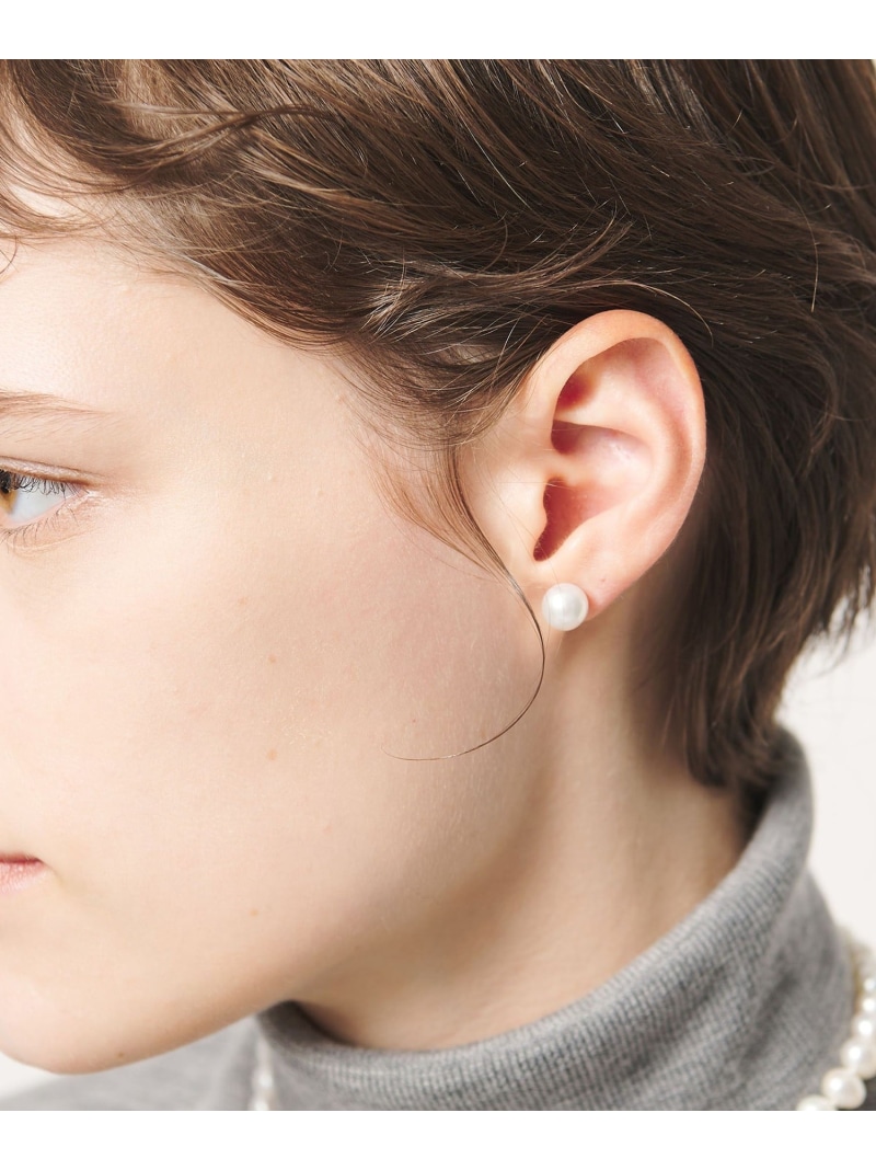 【別注】＜Haute Joaillerie AKIO MORI＞ 淡水パール ピアス LOEFF ユナイテッドアローズ アクセサリー・腕時計 ピアス ホワイト【送料無料】[ Fashion]