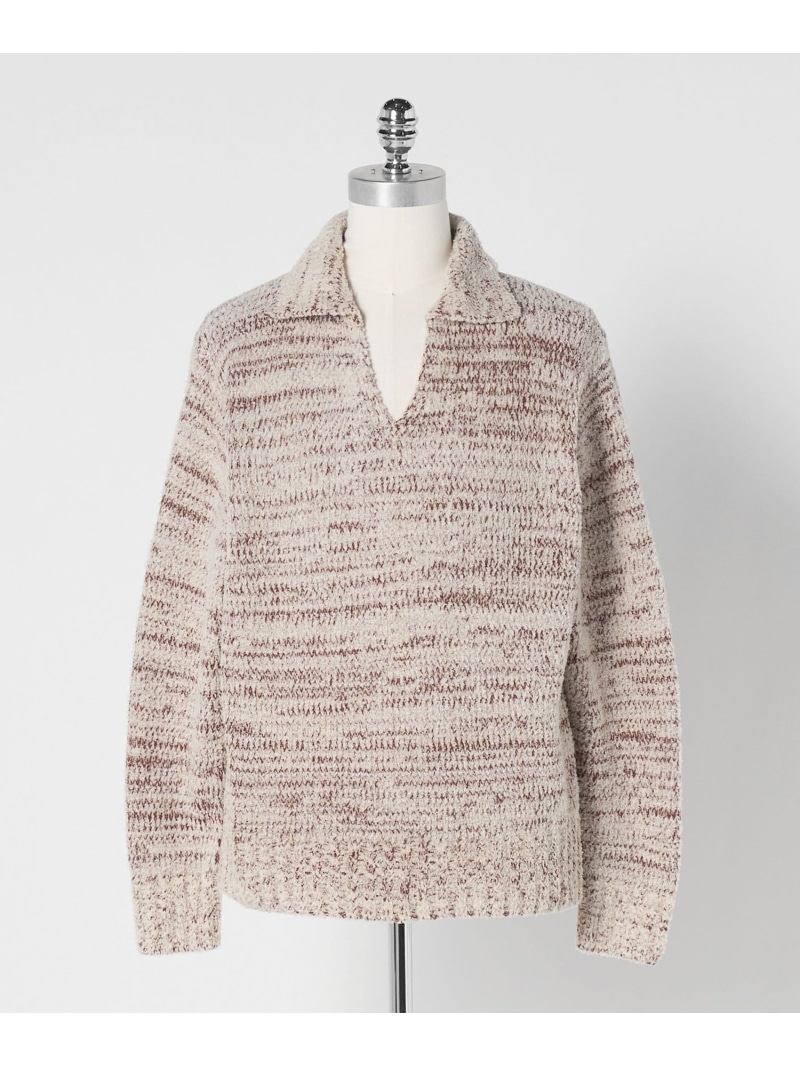 【SALE／30%OFF】＜LOEFF＞ラッセルヤーン スキッパー ニット UNISEX LOEFF ユナイテッドアローズ トップス ニット ブラック ブラウン【RBA_E】【送料無料】[ Fashion]｜UNITED ARROWS