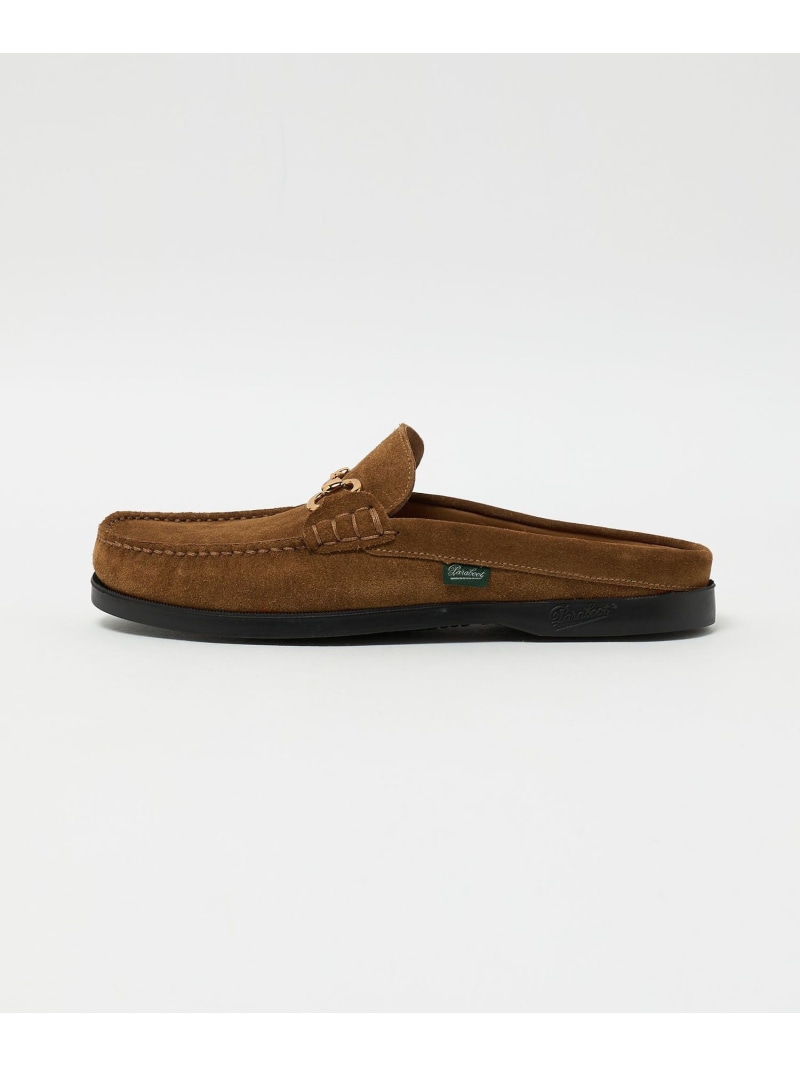 【別注】＜Paraboot＞ BAHAMAS SUEDE BIT MULE/ビット ミュール UNITED ARROWS ユナイテッドアローズ シューズ・靴 余分の物のシューズ・靴 黒いこと 赤銅色【貨物輸送無料】[ Fashion]