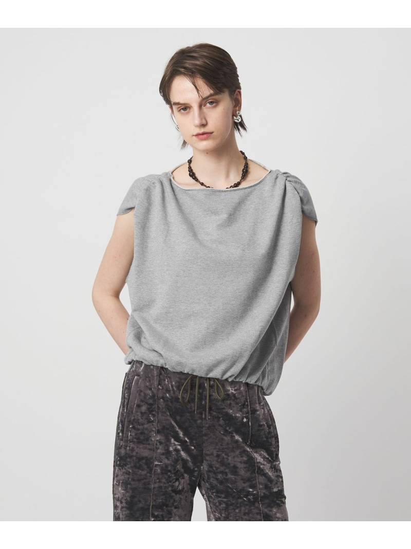＜ASTRAET＞ウラケ ボートネック ノースリーブカットソー ASTRAET ユナイテッドアローズ トップス スウェット・トレーナー グレー【送料無料】[ Fashion]