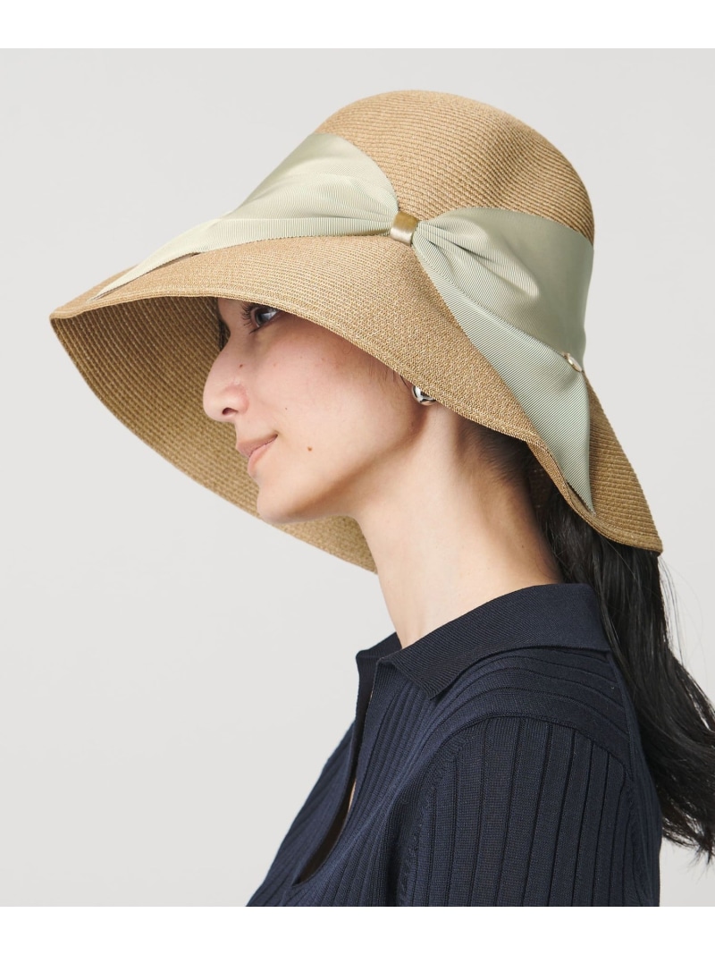 ＜Athena New York＞RISAKO TAN ハット UNITED ARROWS ユナイテッドアローズ 帽子 ハット ベージュ ブラック【送料無料】[ Fashion]｜UNITED ARROWS