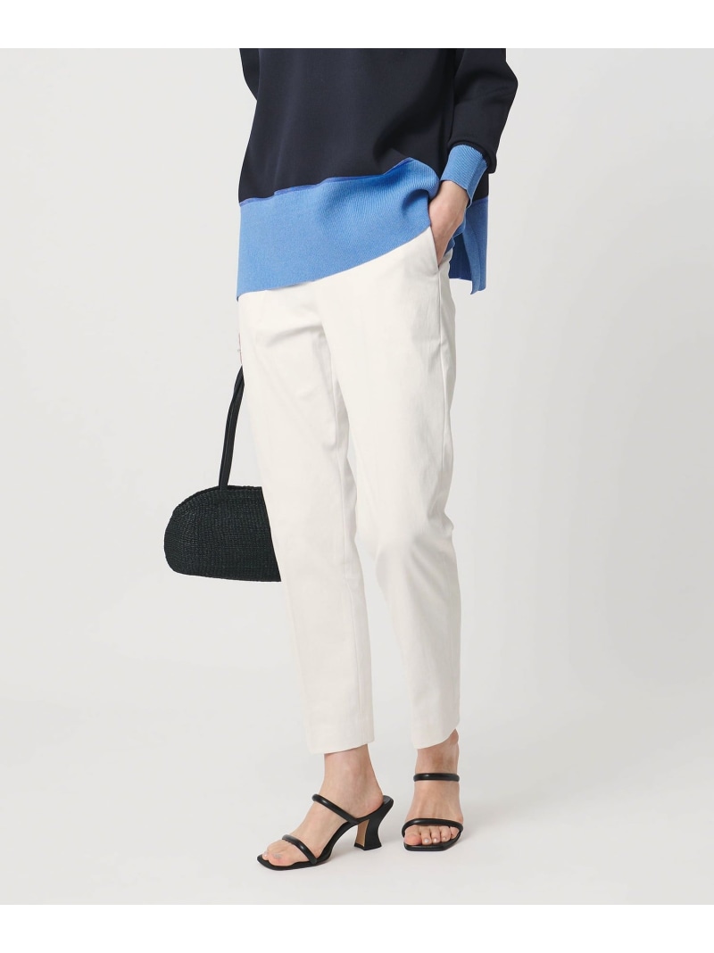 RIRANCHA ツイル スリムパンツ WHITE -ウォッシャブル- UNITED ARROWS ユナイテッドアローズ パンツ スラックス・ドレスパンツ ホワイト【送料無料】[ Fashion]