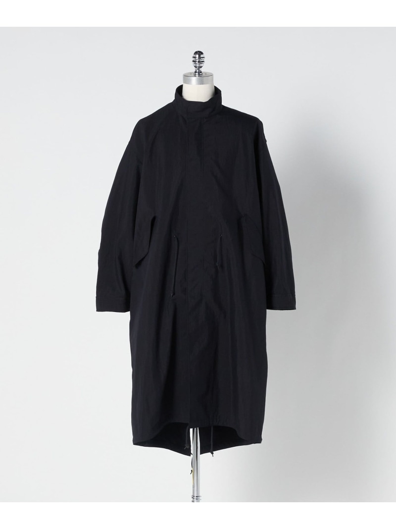 【未使用】LOEFF ロエフ ヘビーツイル マントコート ベージュ カーキ　玉虫 未使用】LOEFF ロエフ ヘビーツイル マントコート ベージュ カーキ