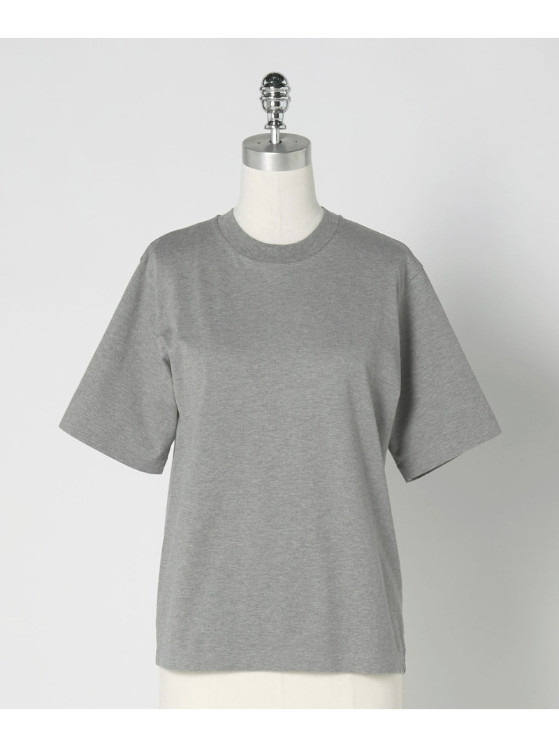 ＜LOEFF＞スビンコットン ショートスリーブ カットソー LOEFF ユナイテッドアローズ トップス カットソー・Tシャツ ホワイト グレー【送料無料】[ Fashion]