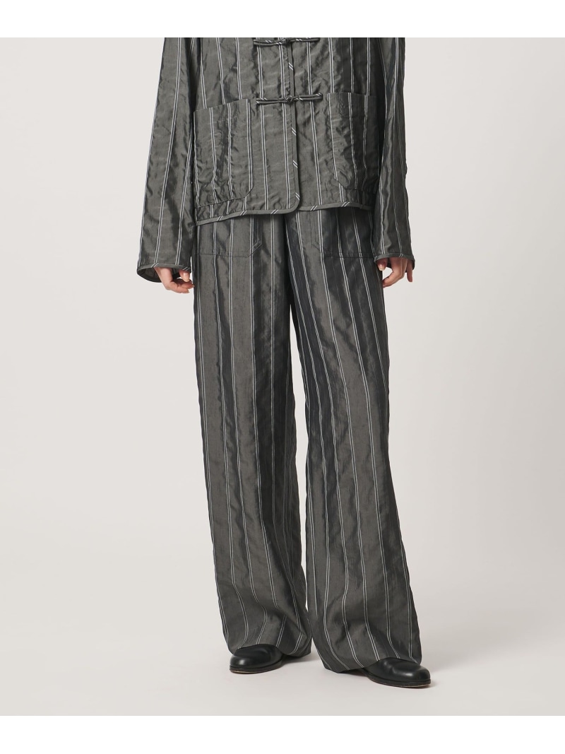 ＜LOEFF＞ストライプ ファティーグ パンツ LOEFF ユナイテッドアローズ パンツ その他のパンツ グレー【送料無料】[ Fashion]｜UNITED ARROWS