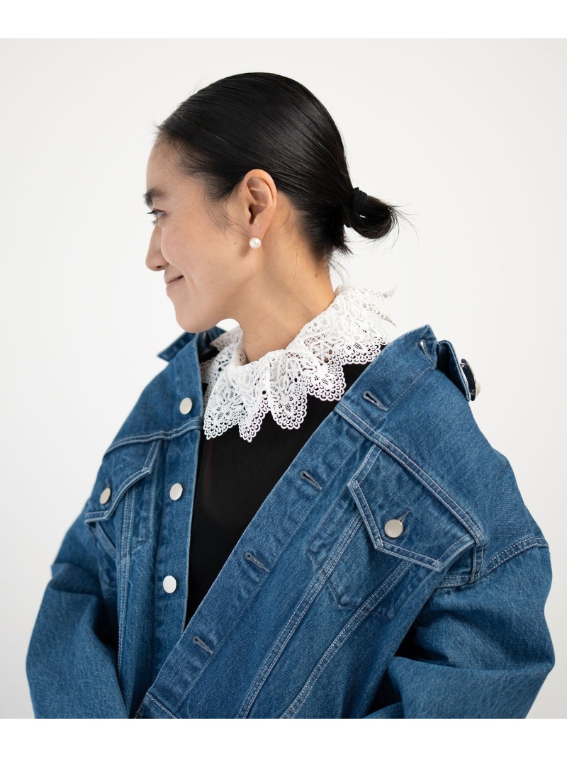 ＜AYA KANEKO*IRIS 47*UNITED ARROWS＞スピード競技 つけ襟 UNITED ARROWS ユナイテッドアローズ 流行り物雑貨 後ばらい襟 白いこと 黒いこと【貨物輸送無料】[ Fashion]