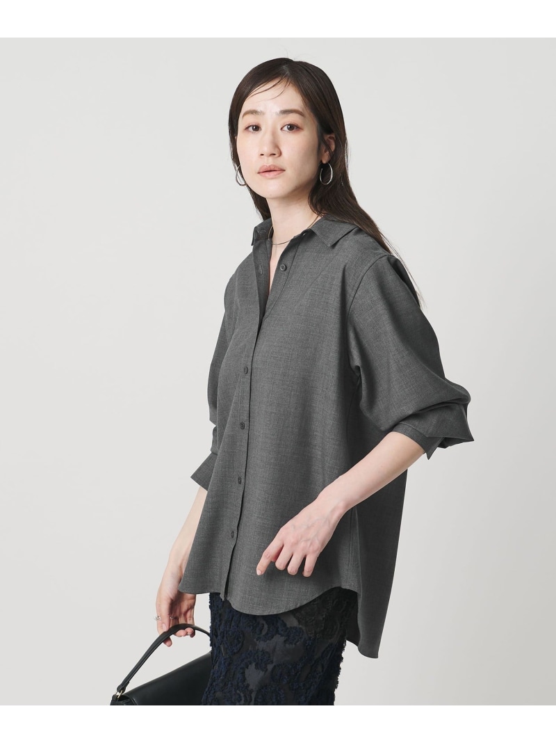 【SALE／40%OFF】レギュラー シャツ UNITED ARROWS ユナイテッドアローズ トップス シャツ・ブラウス ネイビー グレー【RBA_E】【送料無料】[ Fashion]