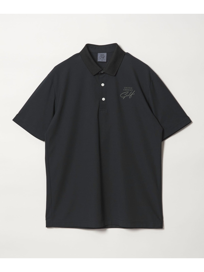 メンズ レギュラー カノコ ポロシャツ UV 吸水速乾 UNITED ARROWS GOLF ユナイテッドアローズ スポーツ・アウトドア用品 ゴルフグッズ ホワイト ブラック【送料無料】[ Fashion]