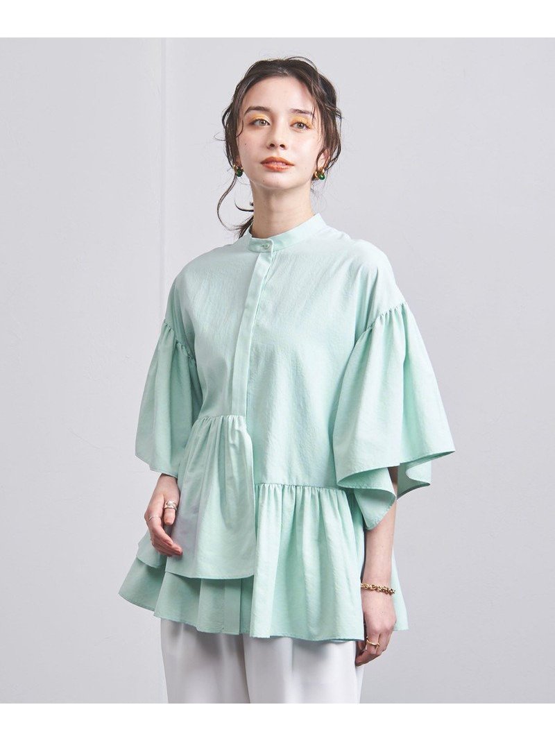 P イレギュラーペプラム ブラウス UNITED ARROWS ユナイテッドアローズ 
