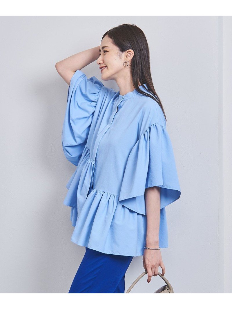 P イレギュラーペプラム ブラウス UNITED ARROWS ユナイテッドアローズ 