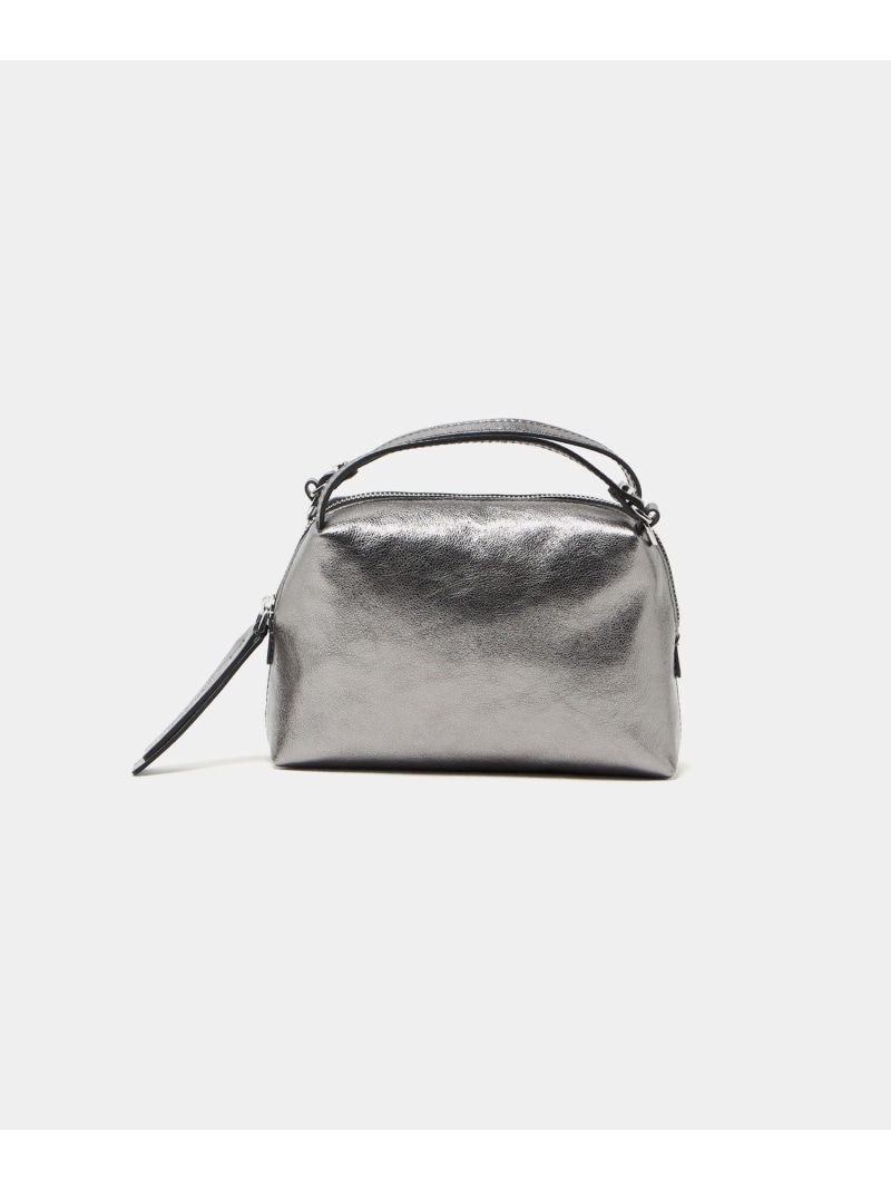 ＜GIANNI CHIARINI＞ALIFA MTL S 御徒面子 UNITED ARROWS ユナイテッドアローズ 御徒面子 ショルダーバッグ 薄墨色 しろがね色 ゴールド【貨物輸送無料】[ Fashion]