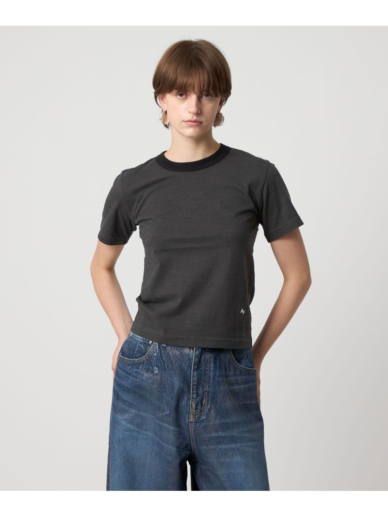 ＜FilMelange for ASTRAET＞リンガーTシャツ ASTRAET ユナイテッドアローズ トップス カットソー・Tシャツ グレー【送料無料】[ Fashion]