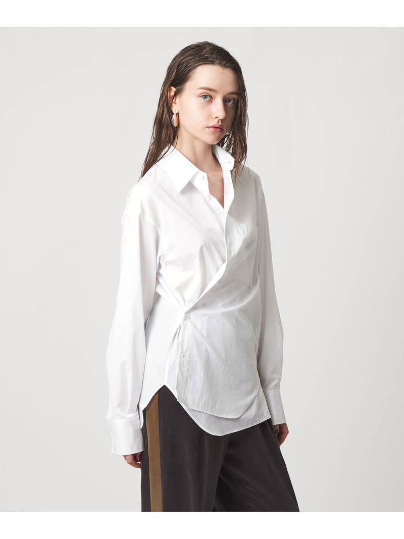 【SALE／50%OFF】＜ASTRAET＞カシュクール レギュラーカラーシャツ ASTRAET ユナイテッドアローズ トップス シャツ・ブラウス ホワイト【RBA_E】【送料無料】[ Fashion]｜UNITED ARROWS