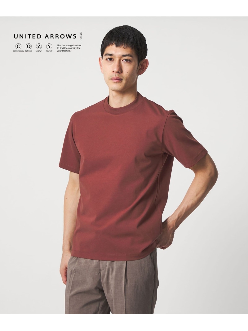 ポンチ Tシャツ UA COZY 抗菌防臭 接触冷感 UNITED ARROWS ユナイテッドアローズ トップス カットソー・Tシャツ ホワイト ブラック ブラウン グレー【送料無料】[ Fashion]｜UNITED ARROWS 8,393円