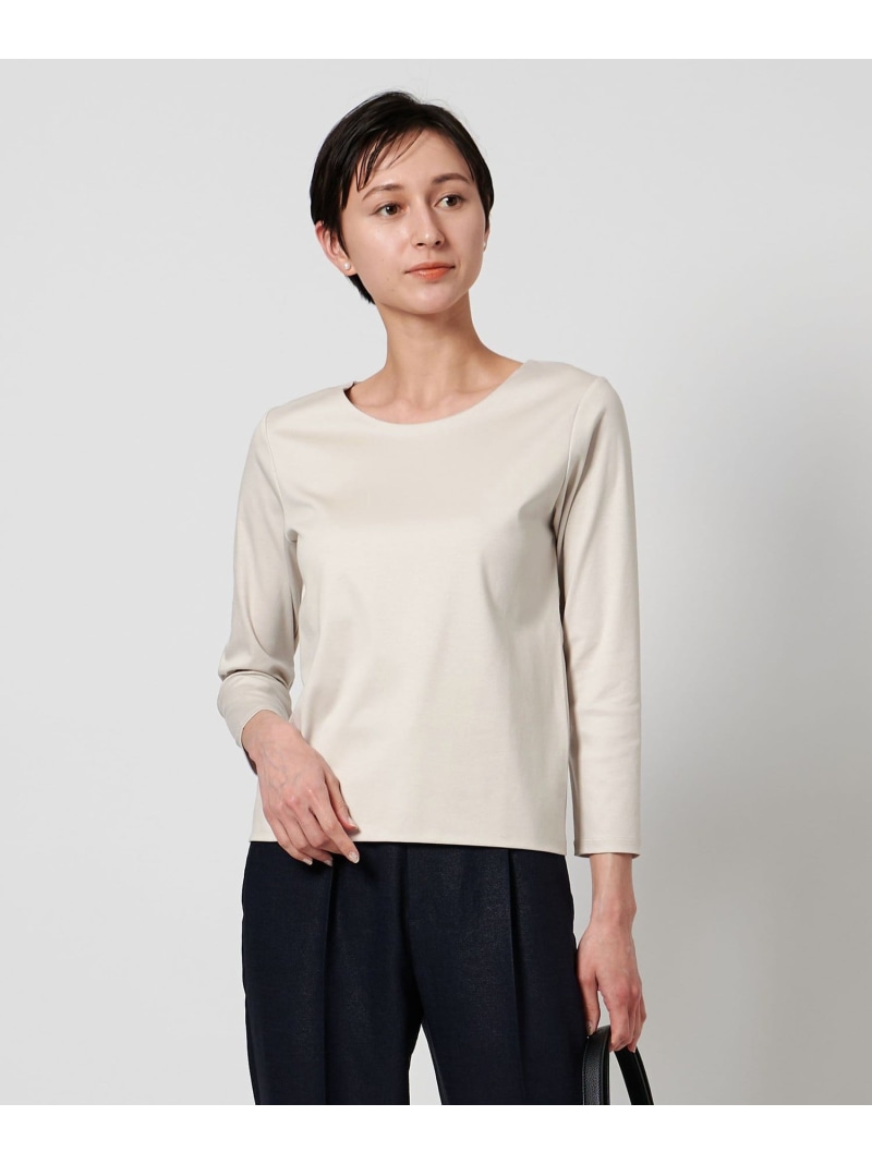 C DOUBLE 労働者の一団のど首 カットソー UNITED ARROWS ユナイテッドアローズ トップス カットソー・ティーシャツ 薄墨色 白いこと 黒いこと【貨物輸送無料】[ Fashion]