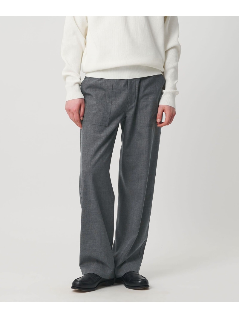 ウールトロピカル ファティーグ パンツ UNITED ARROWS ユナイテッドアローズ パンツ その他のパンツ ネイビー グレー【送料無料】[ Fashion]