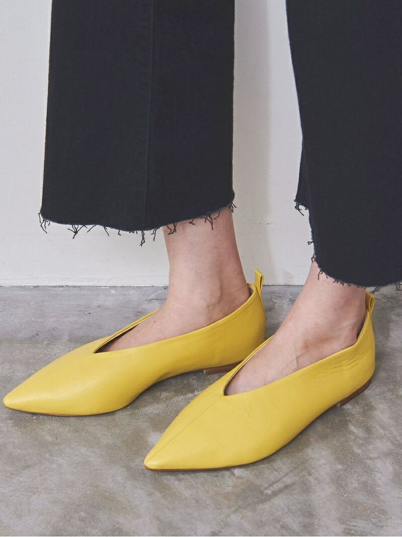 Uwfm D C ポインテッド フラット パンプス United Arrows ユナイテッドアローズ シューズ パンプス イエロー ホワイト ピンク 送料無料 Rakuten Fashion Daicelssa Az Com