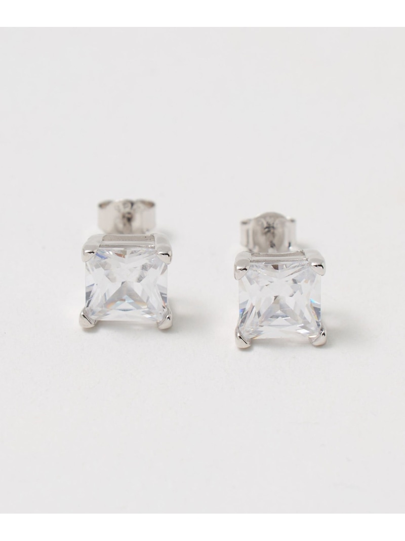 ＜les bonbon＞PRINCESS スクエア ピアス UNITED ARROWS ユナイテッドアローズ アクセサリー・腕時計 ピアス シルバー【送料無料】[ Fashion]｜UNITED ARROWS