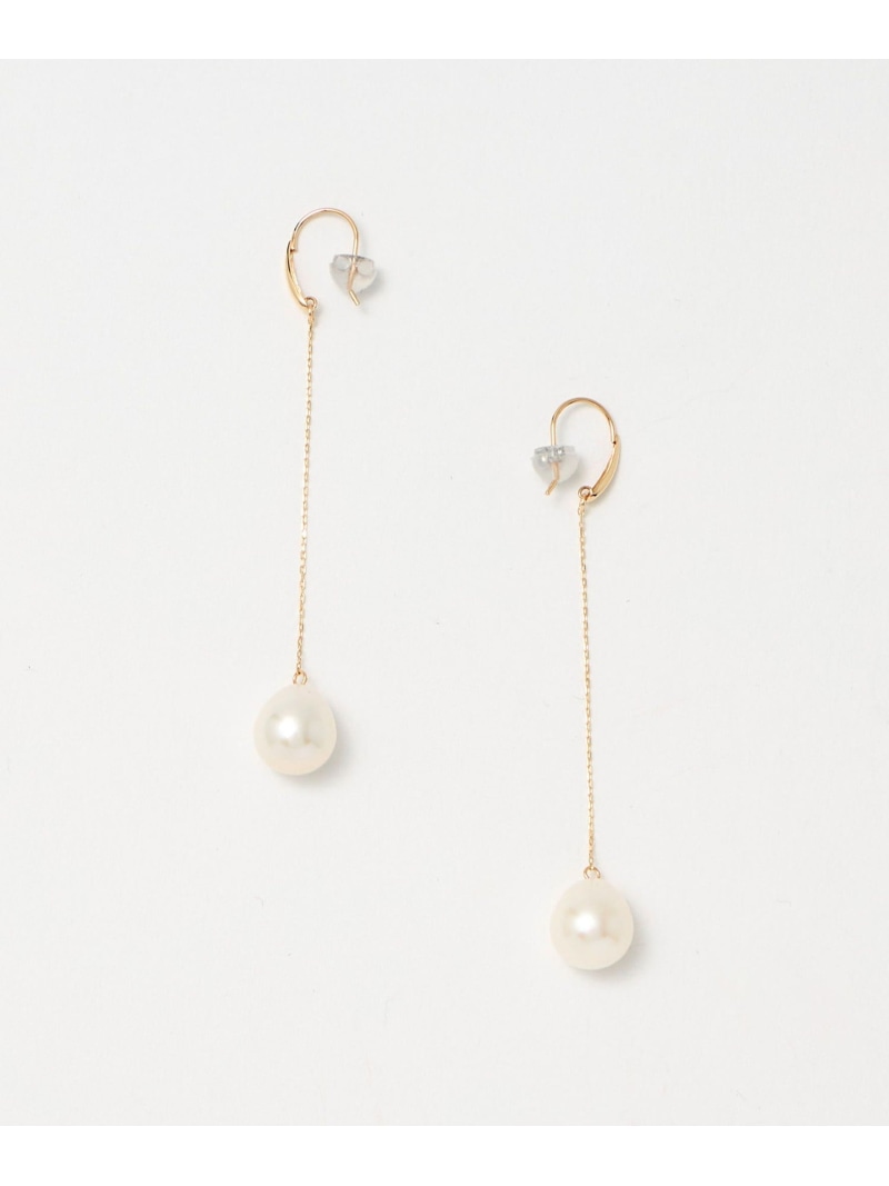 ＜les bonbon＞パール ロングピアス UNITED ARROWS ユナイテッドアローズ アクセサリー・腕時計 ピアス ゴールド【送料無料】[ Fashion]｜UNITED ARROWS