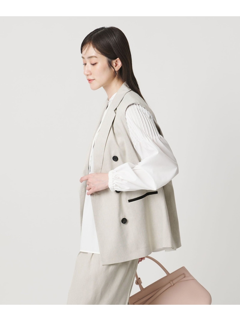 【SALE／40%OFF】ECLISSE ミドルベスト UNITED ARROWS ユナイテッドアローズ トップス ベスト・ジレ ホワイト ネイビー【RBA_E】【送料無料】[ Fashion]｜UNITED ARROWS