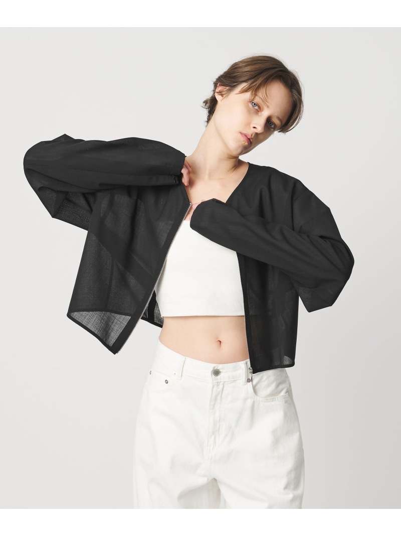 【SALE／30%OFF】＜AEWEN MATOPH＞シアージップジャケット AEWEN MATOPH ユナイテッドアローズ ジャケット・アウター テーラードジャケット・ブレザー ブラック ホワイト【RBA_E】【送料無料】[ Fashion]｜UNITED ARROWS 18,365円