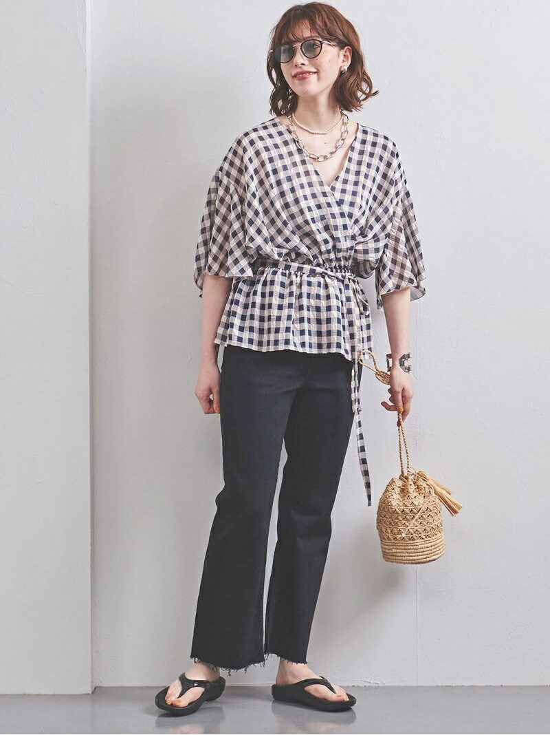 Uwcc P ギンガム糾す カシュクール ブラウス United Arrows ユナイテッドアローズ ジャージ ブラウス 半袖シャツ 桃色 ホワイト 送料無料 Rakuten Fashion United Arrows レディース シャツ ブラウス ユナイテッドアローズ Ficap Fr