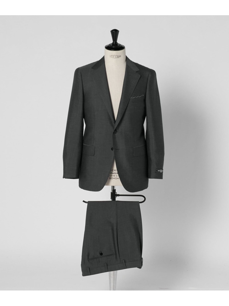＜SOVEREIGN＞モヘア トロピカル シングル  2名取り草 背広 UNITED ARROWS ユナイテッドアローズ 背広・フォーマル セットアップ背広 米国海軍 薄墨色【貨物輸送無料】[ Fashion]
