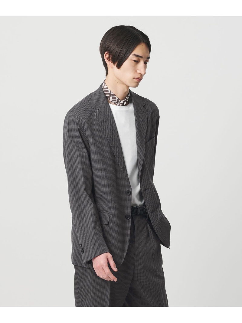 ＜SOVEREIGN＞ギンガムチェック 2ボタン テーラードジャケット RELAX MODEL UNITED ARROWS ユナイテッドアローズ ジャケット・アウター テーラードジャケット・ブレザー グレー【送料無料】[ Fashion]