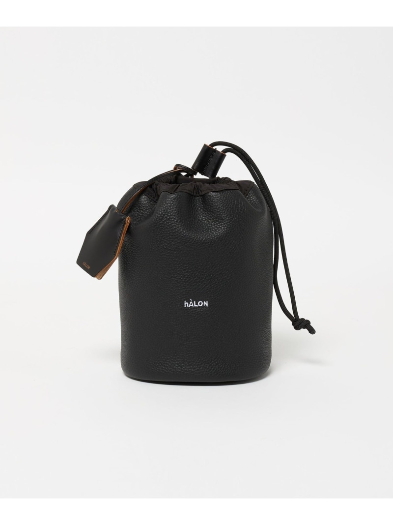 ＜hALON＞レザー 巾着バッグ UNITED ARROWS ユナイテッドアローズ バッグ その他のバッグ ブラック【送料無料】[ Fashion]