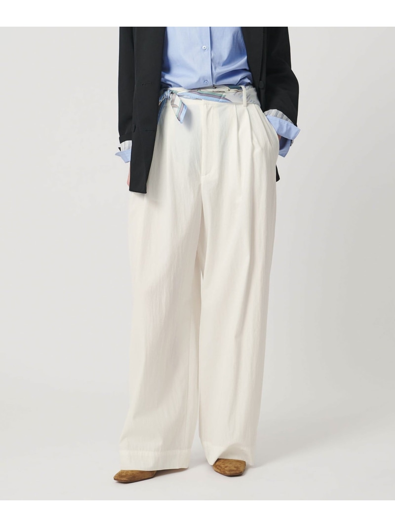 ツイル ダブルタック イージーパンツ OFF WHITE UNITED ARROWS ユナイテッドアローズ パンツ その他のパンツ ホワイト【送料無料】[ Fashion]