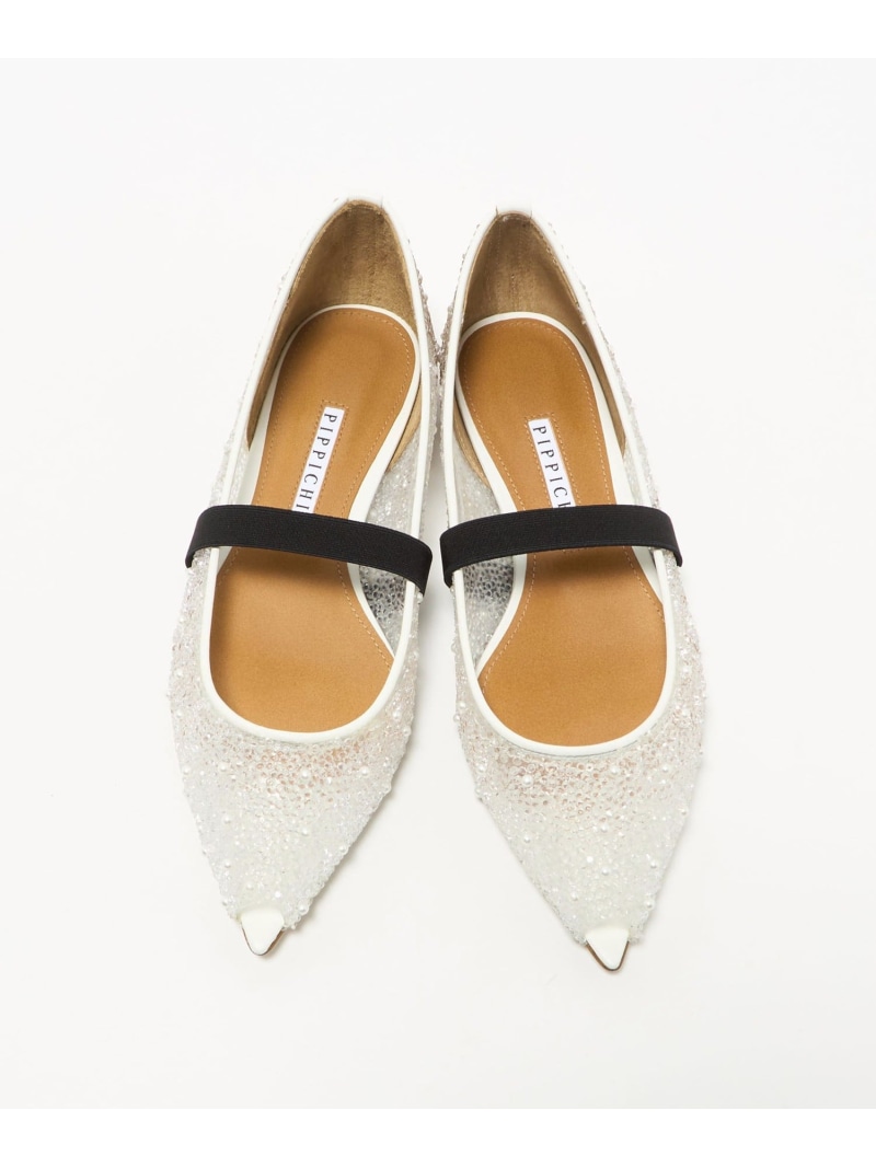 ＜PIPPICHIC＞ANNA PVC フラットシューズ UNITED ARROWS ユナイテッドアローズ シューズ・靴 パンプス ホワイト【送料無料】[ Fashion] 28,908円