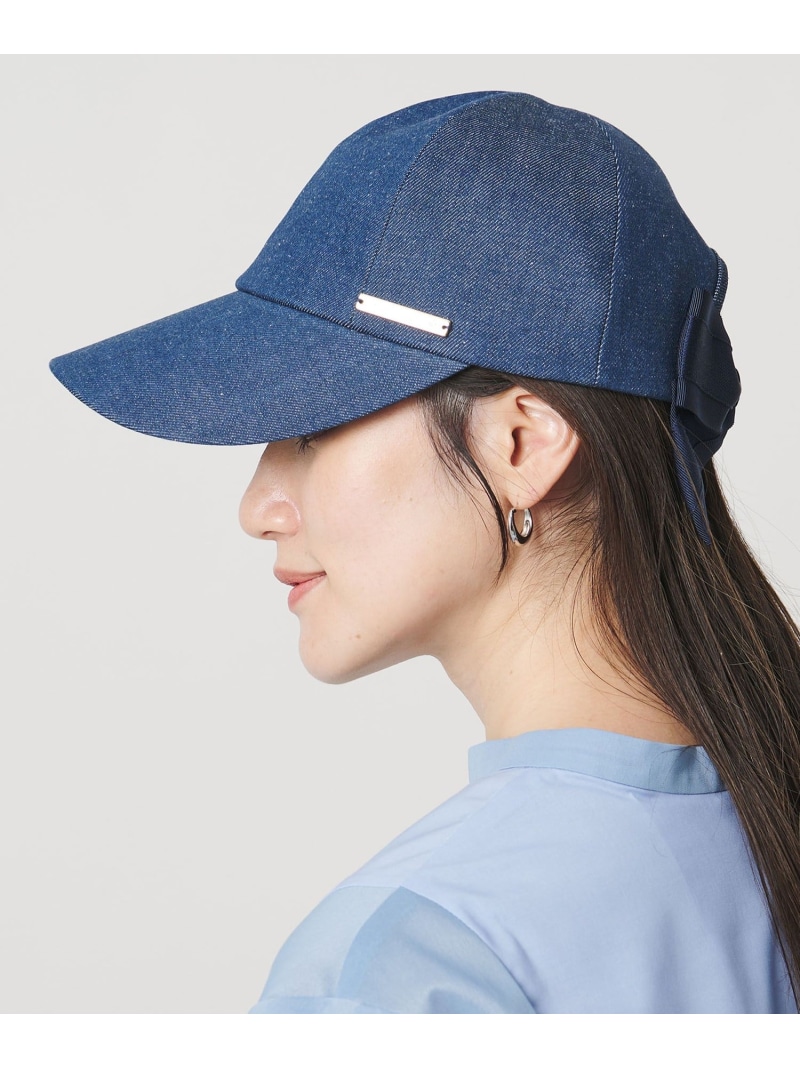 ＜Athena New York＞BECKY リボン キャップ UNITED ARROWS ユナイテッドアローズ 帽子 キャップ ブラック【送料無料】[ Fashion]