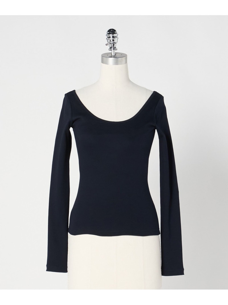 ＜LOEFF＞ベアテレコ ラウンドネック ロングスリーブ LOEFF ユナイテッドアローズ トップス カットソー・Tシャツ ホワイト ネイビー ブラック【送料無料】[ Fashion]