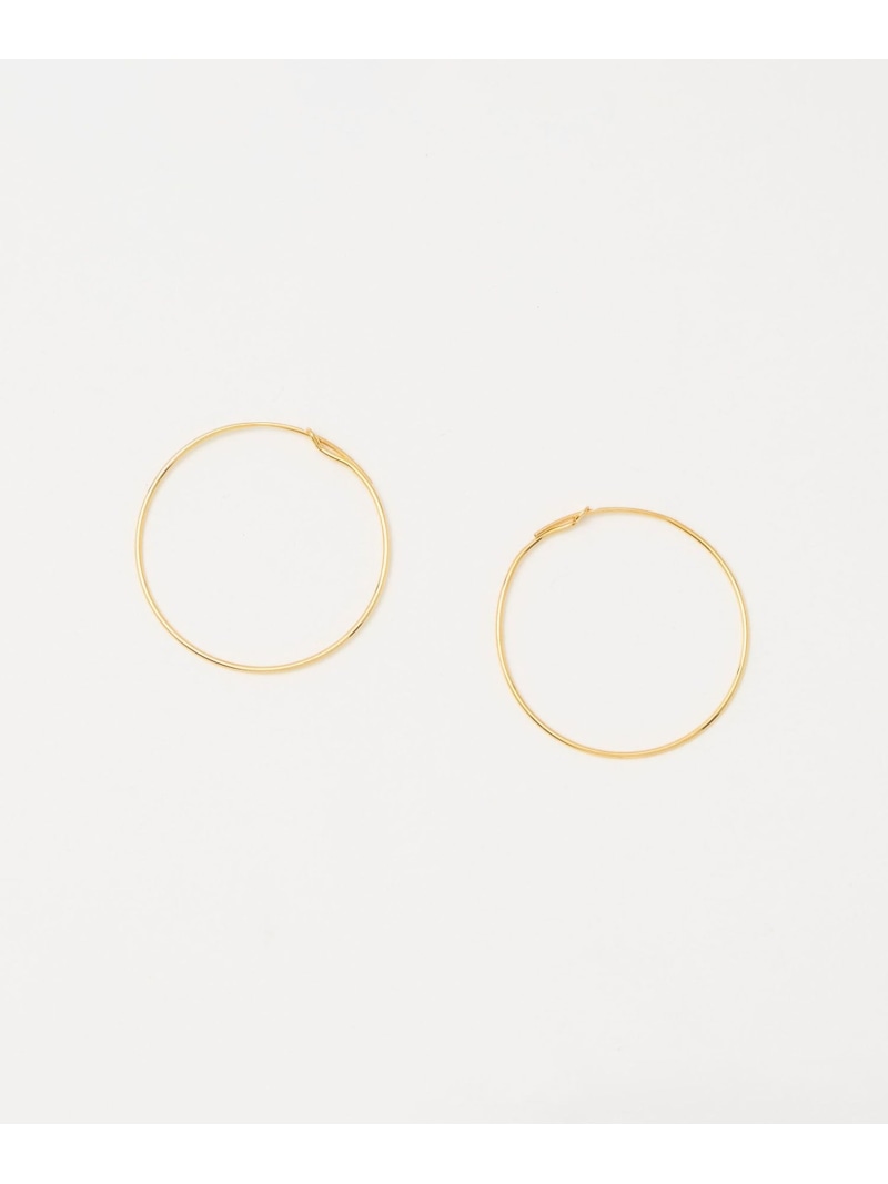 SILVER925 ゴールドプレーティング フープピアス UNITED ARROWS ユナイテッドアローズ アクセサリー・腕時計 ピアス ゴールド【送料無料】[ Fashion]｜UNITED ARROWS