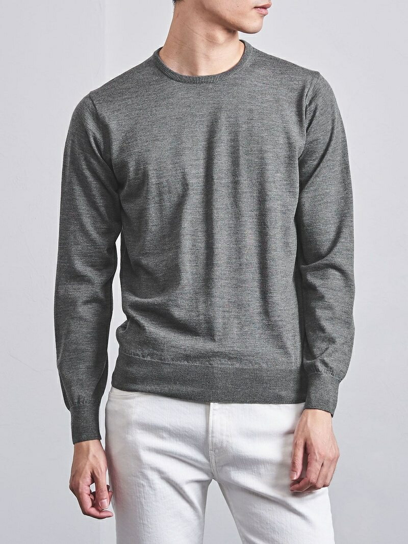 楽天市場 Rakuten Fashion Sale 40 Off Sloane スローン 30g メリノ クルーネックニット United Arrows ユナイテッドアローズ ニット 長袖ニット グレー ホワイト ブラック Rba E 送料無料 United Arrows