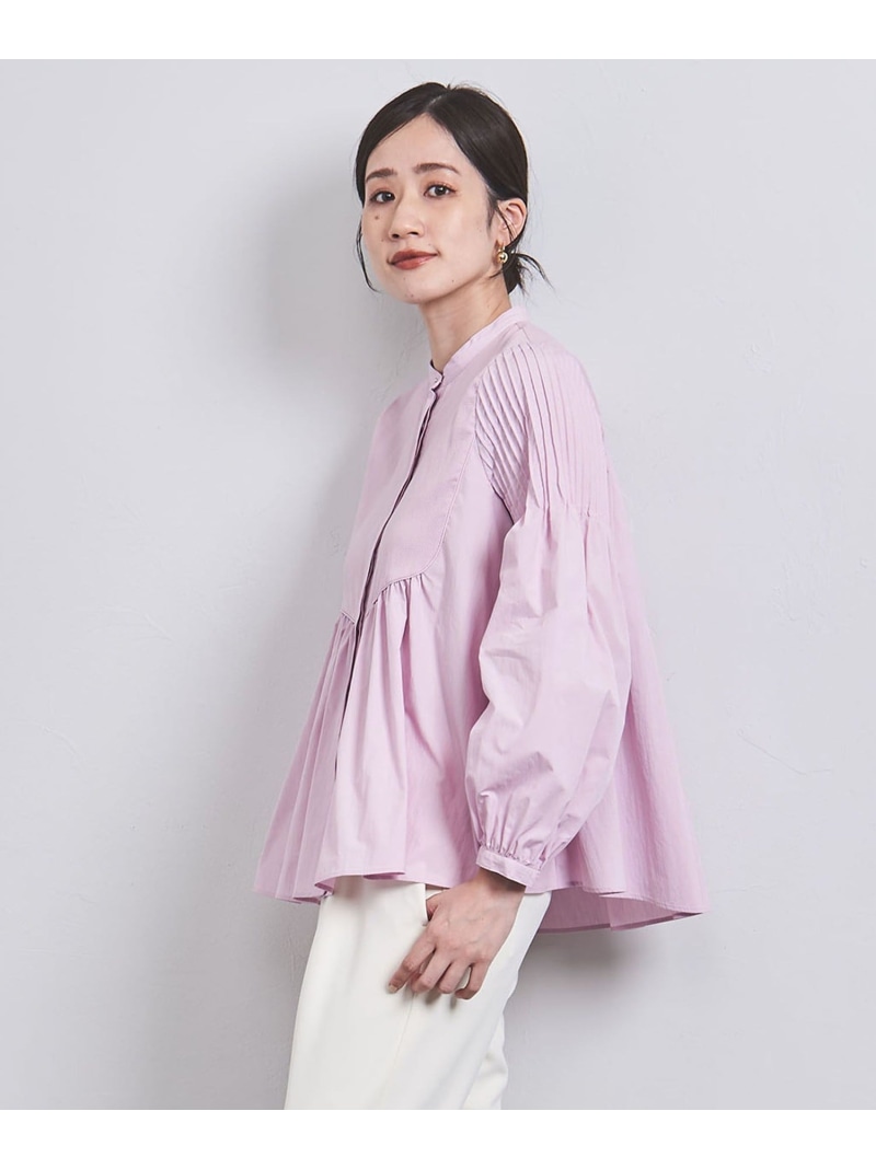 SALE／30%OFF】エンボス ピンタック ロングスリーブ ブラウス UNITED 