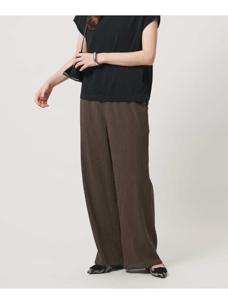 縮緬 生やさしい 広広としたズボン下 -ウォッシャブル- UNITED ARROWS ユナイテッドアローズ ズボン下 余分の物のズボン下 赤銅色 黒いこと【貨物輸送無料】[ Fashion]