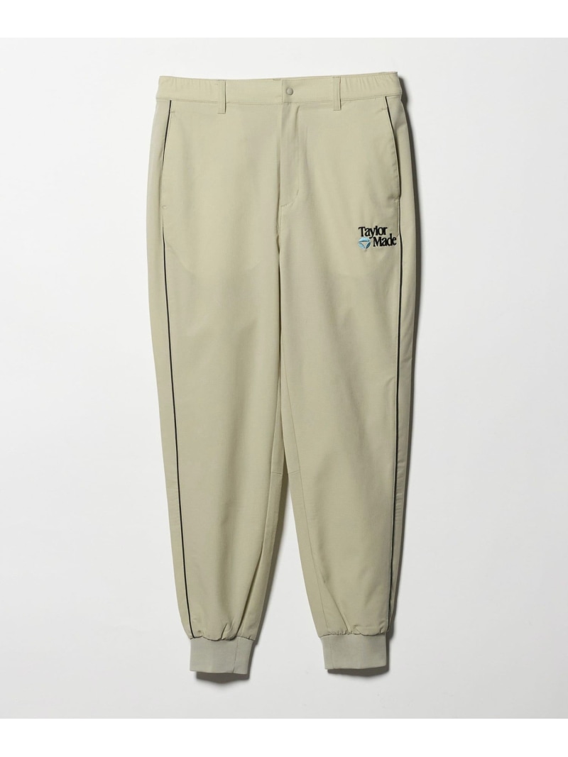 ＜TaylorMade＞HERITAGE-90 COLLECTION/ユニセックス パイピング ジョガーパンツ ストレッチ 撥水 UNITED ARROWS GOLF ユナイテッドアローズ スポーツ・アウトドア用品 ゴルフグッズ ブラック ベージュ【送料無料】[ Fashion]