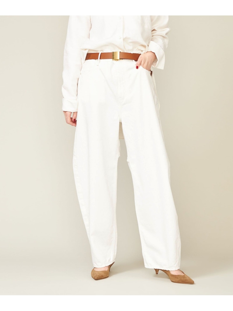 【別注】＜upper hights for conte＞ デニムワイドパンツ DEUX2 conte ユナイテッドアローズ パンツ その他のパンツ ブルー ホワイト【送料無料】[ Fashion]