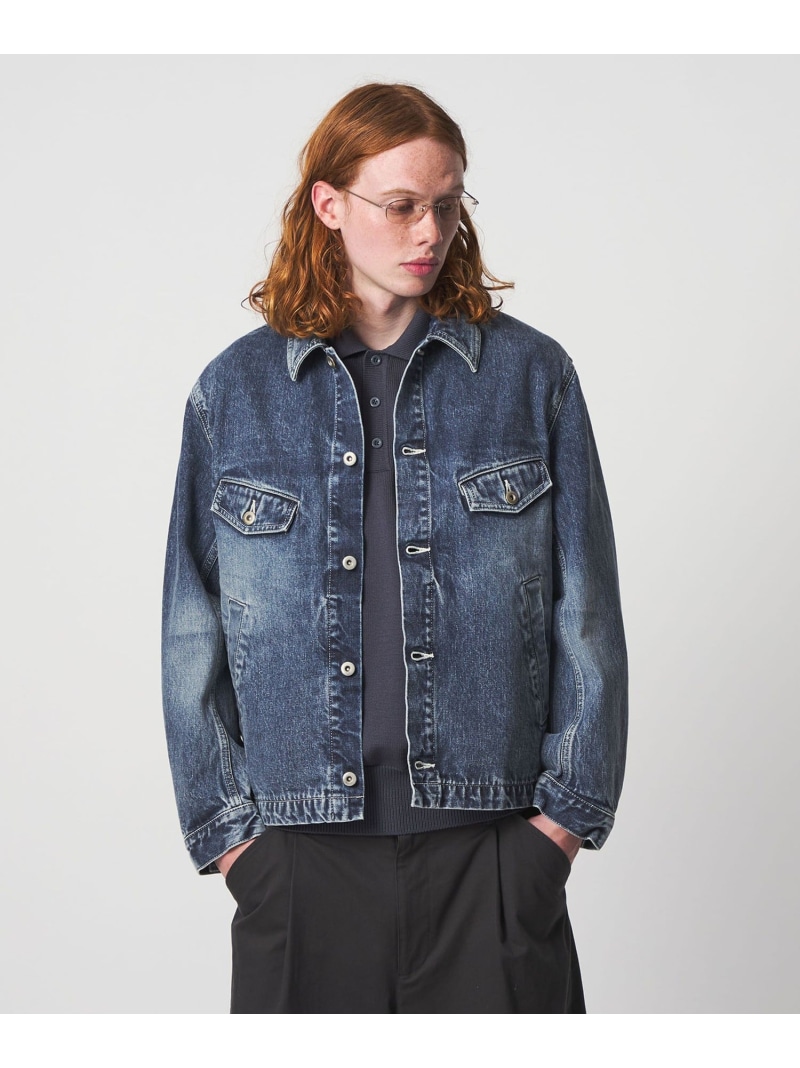 ＜UNITED ARROWS & SONS＞ BLEACH DENIM JACKET/デニムジャケット UNITED ARROWS & SONS ユナイテッドアローズ ジャケット・アウター デニムジャケット ブルー グレー【送料無料】[ Fashion]