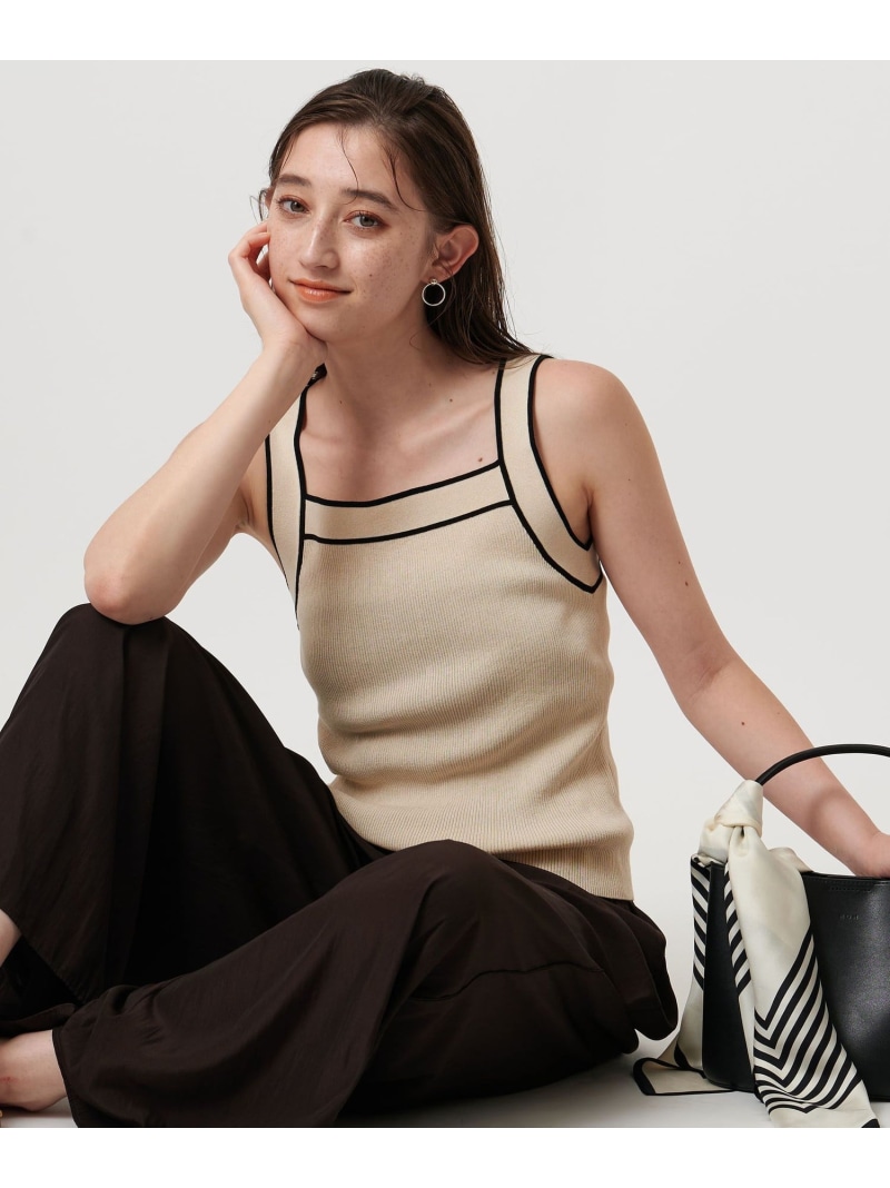 キャミソール 「AEWEN MATOPH」バックライン Vネック キャミソール UNITED ARROWS｜<AEWEN MATOPH>シルク シャンブレー