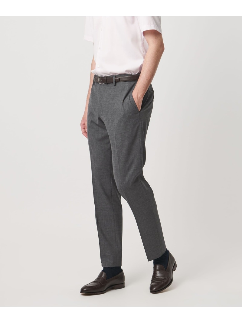 トロピカル サイドエクステンド ノープリーツ スラックス COMFORT EASY-MODEL ウォッシャブル タテヨコストレッチ イージーケア UNITED ARROWS ユナイテッドアローズ パンツ スラックス・ドレスパンツ グレー ネイビー【送料無料】[ Fashion]
