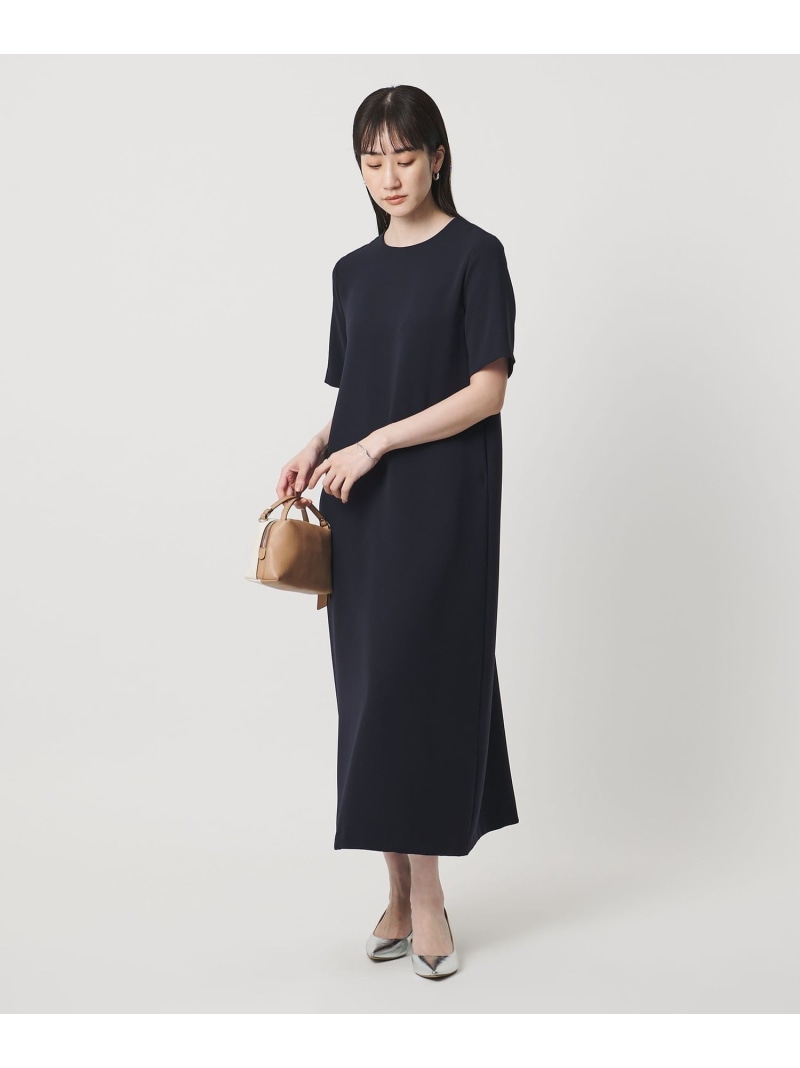 Drapy ショートスリーブ ワンピース -ウォッシャブル- UNITED ARROWS ユナイテッドアローズ ワンピース・ドレス ワンピース ネイビー ブラック【送料無料】[ Fashion] 19,135円