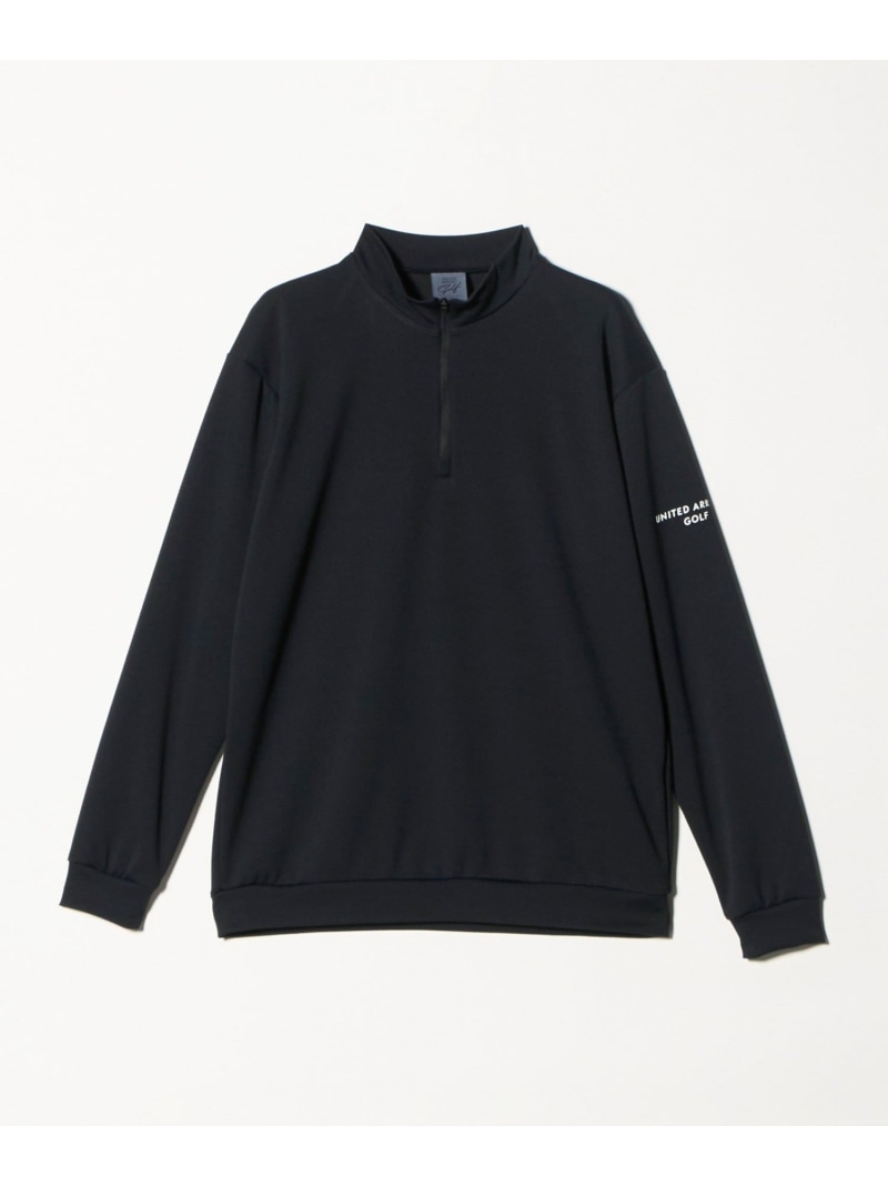 ダブルピケ クウォータージップ ティーシャツ 吸水速乾 UNITED ARROWS GOLF ユナイテッドアローズ トップス カットソー・プルオーバー 白いこと 黒いこと【貨物輸送無料】[ Fashion]