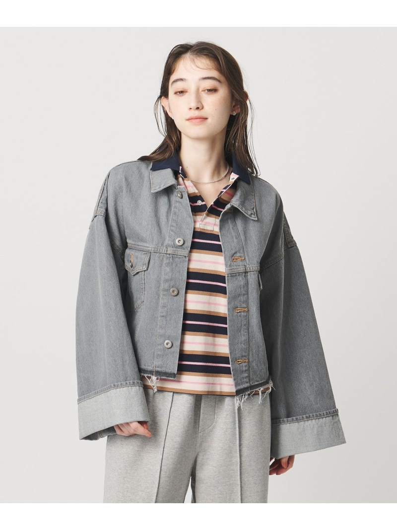 ＜SACRA＞音の大きさ捩り ジーンズ上衣 GRAY UNITED ARROWS ユナイテッドアローズ ジャケット・アウター ジーンズ上衣 薄墨色【貨物輸送無料】[ Fashion]